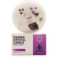 KDMD Chakra Crystal Candles - Crown Chakra in Blue