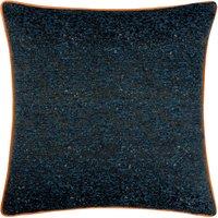 Paoletti Galaxy Chenille Piped Cushion in Navy | Size: 50 cm x 50 cm