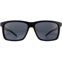 HUGO Men's Rectangle Black Grey Sunglasses