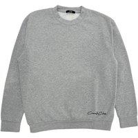 Cavalli Class Women's Chic Gray Embroidered Crew Neck Sweatshirt in Grey | Size: XL