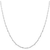 Spero London Women's Twisted Beads Sterling Silver Chain Necklace