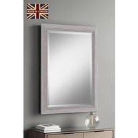 Yearn Mirrors Yearn Distressed White Framed Wall Mirror 128.5x105.5cm | Size: 128.5x105.5 cm