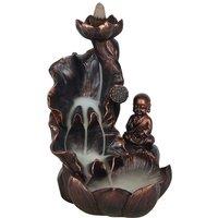 KDMD Bronze Effect Buddha Backflow Incense Burner