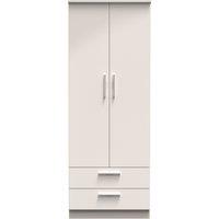 Ready Assembled 2 U Windsor 2 Door 2 Drawer Wardrobe (Ready Assembled) in Taupe