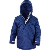 Result Core Plain Black Parka in Blue | Size: 5-6 Years