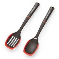 Morphy Richards Solid Spoon & Slotted Spoon Utensil Set in Black