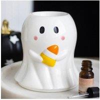KDMD Candy Corn Ghost Oil Burner & Wax Warmer in White