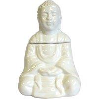 KDMD Sitting Buddha Oil Burner - White