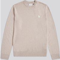 U.S. POLO ASSN. Men's Cotton Crewneck in Natural | Size: XL