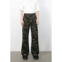 Everyday The Label Men's - Green Camouflage Jeans | Size: 42