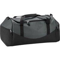 Quadra Men's Teamwear Holdall Duffle Bag (55 Litres) Pack of 2 in Dark Grey