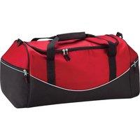 Quadra Men's Teamwear Holdall Duffle Bag (55 Litres) Pack of 2 in Light Red