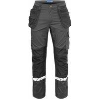 Projob Men's Progression Holster Pocket Work Trousers in Grey | Size: 36S