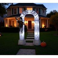 Garden Greatness 10ft Inflatable Cemetery Reaper Arch in White | Size: 1 Pack