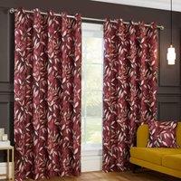 Sundour Madrid Eyelet Curtains in Wine | Size: 168 cm width x 229 cm drop