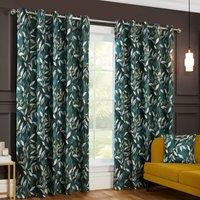 Sundour Madrid Eyelet Curtains in Bottle Green | Size: 229 cm width x 229 cm drop