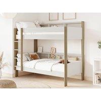 Noomi Bodie Wooden Bunk Bed in Light Oak | Size: EU Single