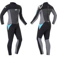 Osprey Action Sports Womens Origin Wetsuit Full Length Neoprene Wetsuit Black in Blue | Size: S Tall