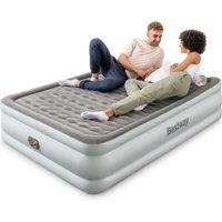 Bestway Tritech King Airbed with Built-in Pump, Wave Beam & Fast Inflation in Grey