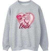 Scooby Doo Women's Love Kisses Sweatshirt in Grey | Size: XL