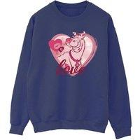 Scooby Doo Women's Love Kisses Sweatshirt in Navy | Size: Medium