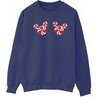 Disney Women's Mickey Mouse Candies Sweatshirt in Navy | Size: Small