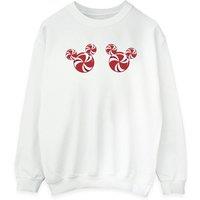 Disney Women's Mickey Mouse Candies Sweatshirt in White | Size: 5XL