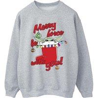 Star Wars Women's Merry Force Be With You Sweatshirt in Grey | Size: Medium