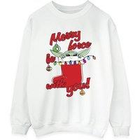 Star Wars Women's Merry Force Be With You Sweatshirt in White | Size: 4XL