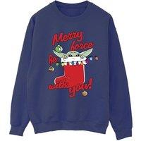 Star Wars Women's Merry Force Be With You Sweatshirt in Navy | Size: Small