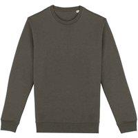 Native Spirit Men's Crew Neck Sweatshirt in Khaki | Size: Medium
