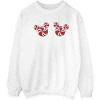 Disney Men's Mickey Mouse Candies Sweatshirt in White | Size: 3XL