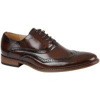 Goor Men's 5 Eyelet Brogue Oxford Shoes in Brown
