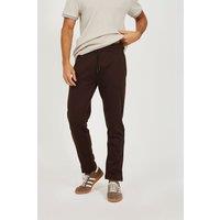 Brave Soul Men's Straight Leg Open Hem Joggers in Chocolate | Size: XL