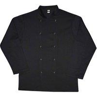 Dennys Men's Budget Long Sleeve Chef Jacket in Black | Size: 4XL