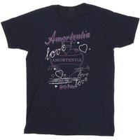 Harry Potter Men's Amortentia Potion Cotton T-Shirt in Navy | Size: 4XL