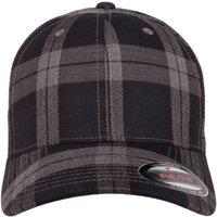Flexfit by Yupoong Men's Tartan Plaid Cap in Black | Size: S/M