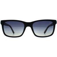 Guess Men's Rectangle Matte Black Smoke Gradient Polarized GU00066