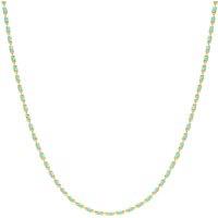 Spero London Women's Eau de Nil Enamel Mine Beaded Colourful Necklace in Gold | Size: 18 inches