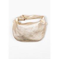 Sarta Women's Colby Metallic Italian Leather Small Hobo Bag in Gold