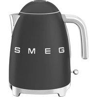 Smeg Kettle 1.7L 3Kw & 2-Slice Toaster Set, Stainless Steel in Matte Black