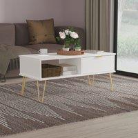 Ready Assembled 2 U Fuji 1 Drawer Coffee Table (Ready Assembled) in White