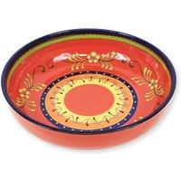Verano Spanish Ceramics Classic Spanish Hand Painted Kitchen Dining Decor Large Bowl (Diam) 30cm Daisy Chain