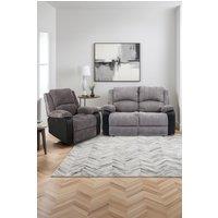 More4Homes Postana Electric Recliner Jumbo Cord 1+2 Seater Sofa Set in Grey