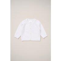Rock a Bye Baby Cardigan with Embroidery Back Detail in White | Size: 0-3 m