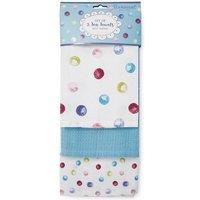 Cooksmart Spotty Dotty Tea Towel 3pk Set