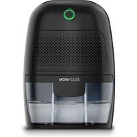 MONHOUSE 600ml Dehumidifier - Portable & Compact Electric Moisture Absorber in Black
