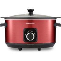 Morphy Richards Accents Sear & Stew 6.5L Slow Cooker in Red | Size: Large
