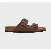 Scholl Men's Andrea 2 Strap Sandal Brown in Tan | Size: 40