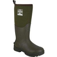 Woodland Women's Insulated Wellington Boots in Dark Olive | Size: 5